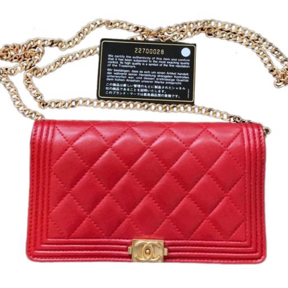 Chanel le boy wallet